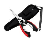 BOXOB Fishing Pliers, Stainless Steel Fishing Pliers Saltwater Ice Fly Sea Fishing Pliers Hook Remover Line Cutter Needle Nose Split Ring Pliers Fishing Scissors Tool Accessories Fishing Gear for Men