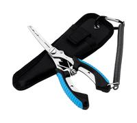 BOXOB Fishing Pliers, Stainless Steel Fishing Pliers Saltwater Ice Fly Sea Fishing Pliers Hook Remover Line Cutter Needle Nose Split Ring Pliers Fishing Scissors Tool Accessories Fishing Gear for Men