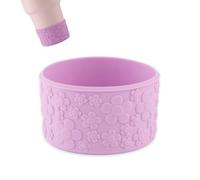 BOXOB Flower Gradient Silicone Boot for Stanley Cup 12-40oz Fits 2.95 Inch Bottom Diameter, Non-Slip Water Bottle Protector Cover Sleeve for Quencher H2.0 40 30 20 oz Tumbler Accessories (Purple)