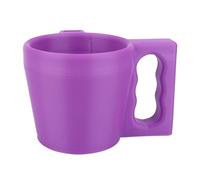 BOXOB Ice Cream Pint Holder with Handle, Reusable Plastic Insulated Container with Spoon Holder Keeps Hands Warm Fits Most Pints (Purple)