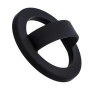 BOXOB Magnetic Silicone Ring Grip Phone Holder, Phone Grip Finger Ring Stand Holder Portable Loop Holder Accessories for iPhone (Black)