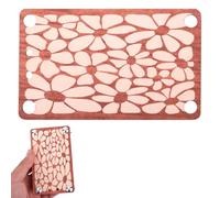 BOXOB Mini Flower Press, Wood Micro Flower Pressing Kit Small Tiny Plant Preservation Kit Book Press DIY Lovers Gift for Kids Adult Arts Crafts Tool, 4.53x2.95 inch