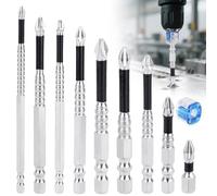 BOXOB New Upgraded High Magnetic Screwdriver Drill Bit Set with Magnetic Ring, Durable Alloy Steel Electric Screwdriver Set Anti Slip Shock Proof Precision Bits for Impact Drill