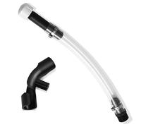 BOXOB Racing Fuel Jug Hose with Hose Bender, Transparent PVC Filter Design Racing Gas Can Spout Pipe Bender with X-Shape Opener Closer Attachment for Fuel Jug Gas Can