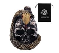 BOXOB Screaming Aztec Death Whistle, 125 Decibels + Loudest Mexican Death Whistle with Drawstring Pouch Snake Winding Design Authentic Human Sounding Screams for Collectible Halloween Gag Gift