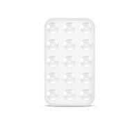 BOXOB Silicone Suction Phone Holders, Multi Purpose Rectangle Phone Suction Mount for CarMini Suction Mat for MobilePhones (White)