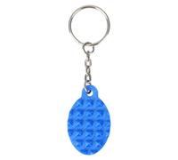 BOXOB Spiky Grippie Stim Keychain, Blue Calming Fidget Keychains Pocket Mini Fidget Keychain Anxiety & Sensory Toys Novelty Gifts for Friends Portable Keyring for Relaxation