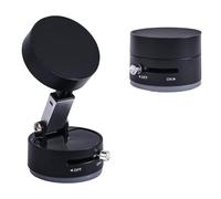 BOXOB Vacuum Suction Magnetic Phone Holder, Retractable & Foldable Vacuum Magnetic Cellphone Stand with Magnet Ring for All Smartphones, Portable Air Suction Car Phone Mount for Dashboard Gym Mirror