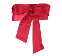 BOXOB Wedding Satin Sash Belt, 3.74 Inch Wide Dress Sash Bridal Sash Belt Satin Waist Belts for Women Party Special Occasion (Red)