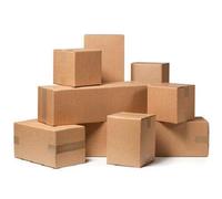 BOXOMATIC Cardboard Boxes Medium Size Single Wall 12" x 9" x 6" (305 x 229 x 152mm) Removal Storage Packing Mailing Moving House Boxes (25)