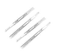 Boxonly 2 Pair Metal Bearing Drawer Slides Runners Draw Depth for Replacement Drawer Runners 17mm Wide x 342mm