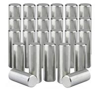 Boxonly 25 PCS M3x12mm Dowel Pins 304 Stainless Steel Cylindrical Pin Pegs Support Shelves Fasten Elements GB119 Fixed Pin Shaft