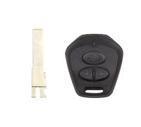 Boxonly 3 Buttons Uncut Insert Key Fob Cover Remote Control Case Shell Replacement for Porsche Cayenne 911 996 Boxster S 986 DIY Installation Model A76 B2-2-4 Black Durable ABS Plastic Build