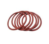 Boxonly 30 PCS O-Rings Silicone Round Seal Grommets 46mm OD 39mm ID 3.5mm Width O Rings Washer Sealing Ring Gasket Red