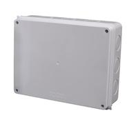 Boxonly 300x250x120mm ABS Waterproof Junction Box, IP55 Rated Outdoor Electrical Enclosure, Dustproof Plastic Project Box for Cable Connection, White, 1 Pack