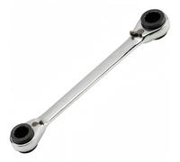 Boxonly 4 in 1 Reversible Ring Ratchet Spanners Multi-Purpose Double Twin Ended Ratchet Wrenches 16x17mm-18x19mm