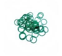 Boxonly 50 PCS O-Rings Fluorine Rubber Washer Round Sealing O Ring 15mm OD 12mm ID 1.5mm Width FKM O Rings Seal Grommets Gasket Green