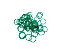 Boxonly 50 PCS O-Rings Fluorine Rubber Washer Round Sealing O Ring 6mm OD 4mm ID 1mm Width FKM O Rings Seal Grommets Gasket Green