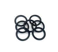 Boxonly 50 PCS O Rings Nitrile Rubber Round O-Rings Seal Grommets 4mm OD 2mm ID 1mm Width Metric Sealing Washer O-Ring Gasket Black