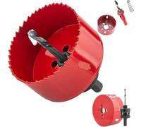 Boxonly 53mm M42 Bi-Metal Hole Saw Cutter - 1PCS High-Speed Steel Drill Bit with Pilot Bit for Wood, Plastic, Aluminum, Thin Metal, Cabinet, Lockset, LED, Pipe Hole Cutting