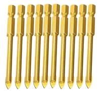 Boxonly 6mm Tungsten Carbide Tile Drill Bit - Flat Tip Hex Shank for Ceramic, Porcelain, Glass, Brick - Precision Anti-Slip Bit for Cordless and Electric Drills