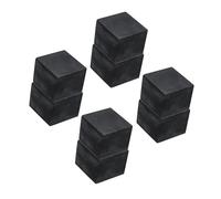 Boxonly 8PCS Rubber Anti-Vibration Pads Hard Pad 50mm Square Vibration Isolation Mats 40mm Thickness Non-Slip Rubber Blocks Anti-Skid Anti Noise for HVAC Compressor Air Conditioner