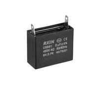 BOXONLY CBB61 2uF Ceiling Fan Capacitor 450V AC 40/70/21 ±5% 50/60Hz Cylinder 36.5x16x29.5mm Single Insert Metalized Polypropylene Film Capacitors for Water Pump Motor Generator,1 PCS