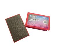 Boxonly Electroplated Diamond Sanding Blocks 200 Grits Snowflake Polishing Grinding Hand Pads Block for Granite Marble Glass Stone