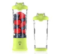 Boxonly Portable Juicer Blender, 20oz/600ml Smoothie Maker with 6 Blades, USB-C Rechargeable 4000mAh Battery, Multi-Purpose Travel Blender for Smoothies, Shakes and Juices (Fluorescent Yellow)