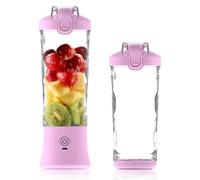 Boxonly Portable Juicer Blender, 20oz/600ml Smoothie Maker with 6 Blades, USB-C Rechargeable 4000mAh Battery, Compact Travel Juice Cup for Healthy Drinks and Smoothies (Violet)