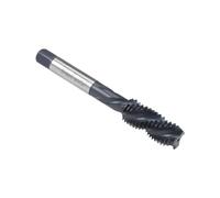 Boxonly Spiral Flute Thread Tap M12 x 1.75mm, for Processing Blind Holes and Sticky Materials, HSS Nitriding Coated, H2 Tolerance, Metric Machine Threading Tap Screw Thread Tapping Tool, 1pcs