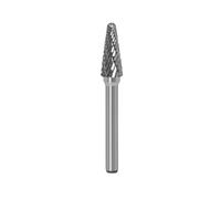 Boxonly Tungsten Carbide Rotary Burr Die Grinder Bits Double Cut 1/4" Shank Rotary Tool Grinding Head Diameter 10mm for Woodworking Drilling DIY Engraving Metal Polishing LX1025M06