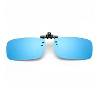 Boxonly UV400 Sunglasses Polarized Clip On Flip-up Driving Glasses Night Vision Len For Men Women Driving Hiking Fishing Outdoor Sport Blue
