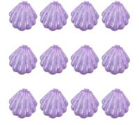 boxoon 12 Pcs Mini Shell Hair Brush Set with Mirror, Foldable Travel Air Cushion Massage Comb for Youngsters