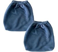 boxoon 2 Pcs Blue Horse Stirrup Bags, 7.87 in Plush Equine Iron Covers, Thickened, Scratch-Resistant Saddle Footrests, Elastic Drawstring for Horseback Riding