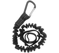 boxoon 54.3 In Tool Lanyard With Reflective Design, Drop-Prevention; Black, High Strength Polyester, Elastic Shock Absorption, Tool Tether For Safety