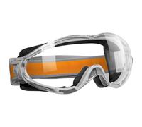 boxoon 6 Pcs Safety Goggles, Black Anti-Fog Lab Goggles, Wide Vision PC Lens, Splash Eye Protection, Adjustable Headband, Fits Over Glasses for Science Labs, Angle Grinder, Drifting