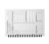 boxoon A5 Undated Wellness Journal With Transparent Cover, 60 Sheets For Habit Tracking, Daily Planner, Kpi Review & Expense Record, Dual Coil Lay Flat