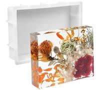 boxoon Big Silicone Casting Mold For Diy Desk Decor, Resin Bookend Mold, Ocean Wave Design Epoxy Resin Molds For Bookshelf Decoration, Art Craft Supply With Storage Box