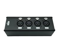 boxoon Ethercon Xlr Audio And Video Transmission Box, 4-Ch Xlr To Rj45 Adapter, Works With Cat5, Cat6, Cat7 Cables, Excellent For Pa Systems, Stage Gear, And Wireless Tech