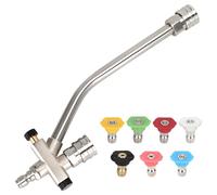 boxoon Floor Cleaning, Car Washing Wand, 1/4 In Quick Connection, Foam Cannon Dual Connector Lance With 7 Spray Nozzles, Dual Connector Pressure Washer Wand