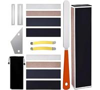 boxoon Guitar Luthier Tool Kit With 16 Essential Tools, Fret Setup Kit Including Leveling Bar, Ruler, Files, String Spreader, Sandpaper & Carry Bag