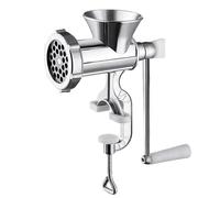 boxoon Stainless Steel Meat Grinder Manual, Multi-Function Hand Crank, Long-Lasting Aluminum Alloy, Multi-Purpose Sausage Stuffer Tubes, For Ideal Home Kitchens