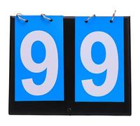 boxoon Tabletop Scoreboard, Portable 2-Digit Flip Design For Various Sports, Lightweight & Easy-To-Read, Blue, 8 X 6.4 In / 20.2 X 16.3 Cm