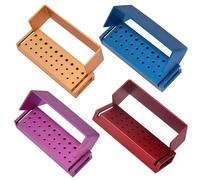 boxoon Transparent Dental Tool Storage Box Set, 4 Pcs, 30 Holes for Instruments, Corrosion-Resistant, Autoclavable