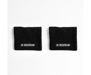 BOXRAW Boxing Glove-Sweats, 2 Pack, Elasticated Terry Cotton Sweat Bands | Protective Sweat Wristbands for Boxing Glove Laces & Velcro, Absorbent Wrist Bands for MMA & Training, Machine Washable