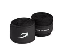 BOXRAW Boxing Hand Wraps - Handwraps for Boxing & MMA - Elasticated Bandages with Wrist Support - Quick and Easy Application - Free Carry Case - Black - 4.5m