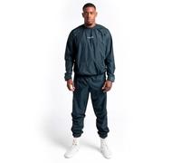 BOXRAW Hagler Professional Sauna Suit 2.0 Top & Bottoms Non Rip Sweat Suit Boxing MMA Training Gym (Charcoal - XXXL)