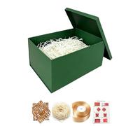 BoxSkivra Green Gift Box Large 16x12x8 Inch Extra Large Gift Box with Lid