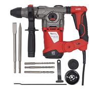 BOXTEC SDS-PLUS Hammer Drill 1500 W Anti-Vibration Handle and Depth Stop Including Case Including 3 SDS Drills and 2 Chisels Category: 1500 W